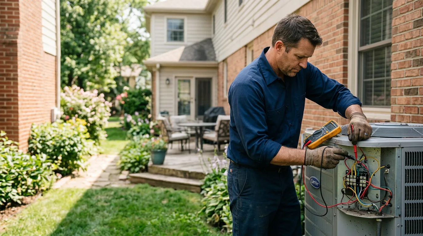 HVAC technician working near Symsonia, KY